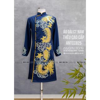 Áo Dài Cách Tân Nam Thêu Cao Cấp ANTCC825